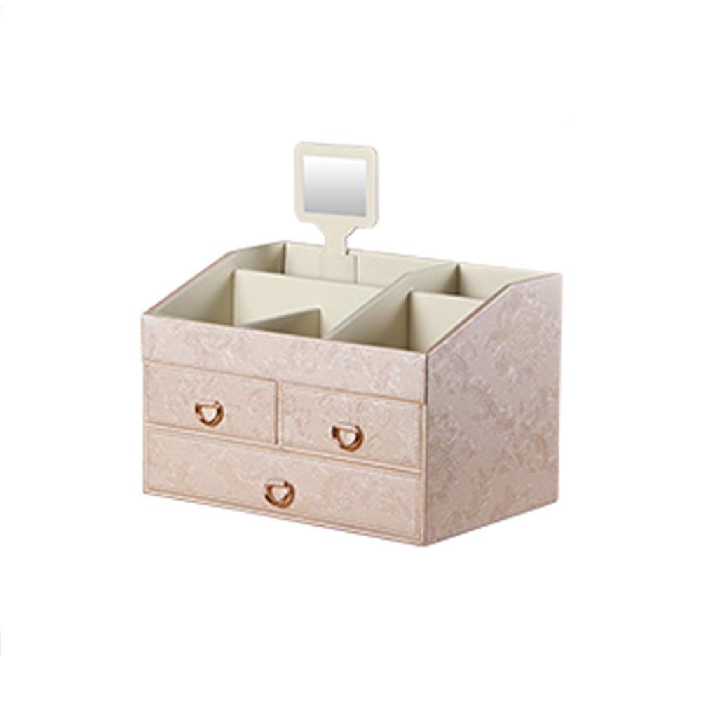 QYQS Desk Drawer Organizers - Makeup Storage Box with Compartments, Multifunctional Drawer Organizer for Office, Bathroom & Bedroom - Perfect for Cosmetics, Jewelry, Stationery & Small Items Organization