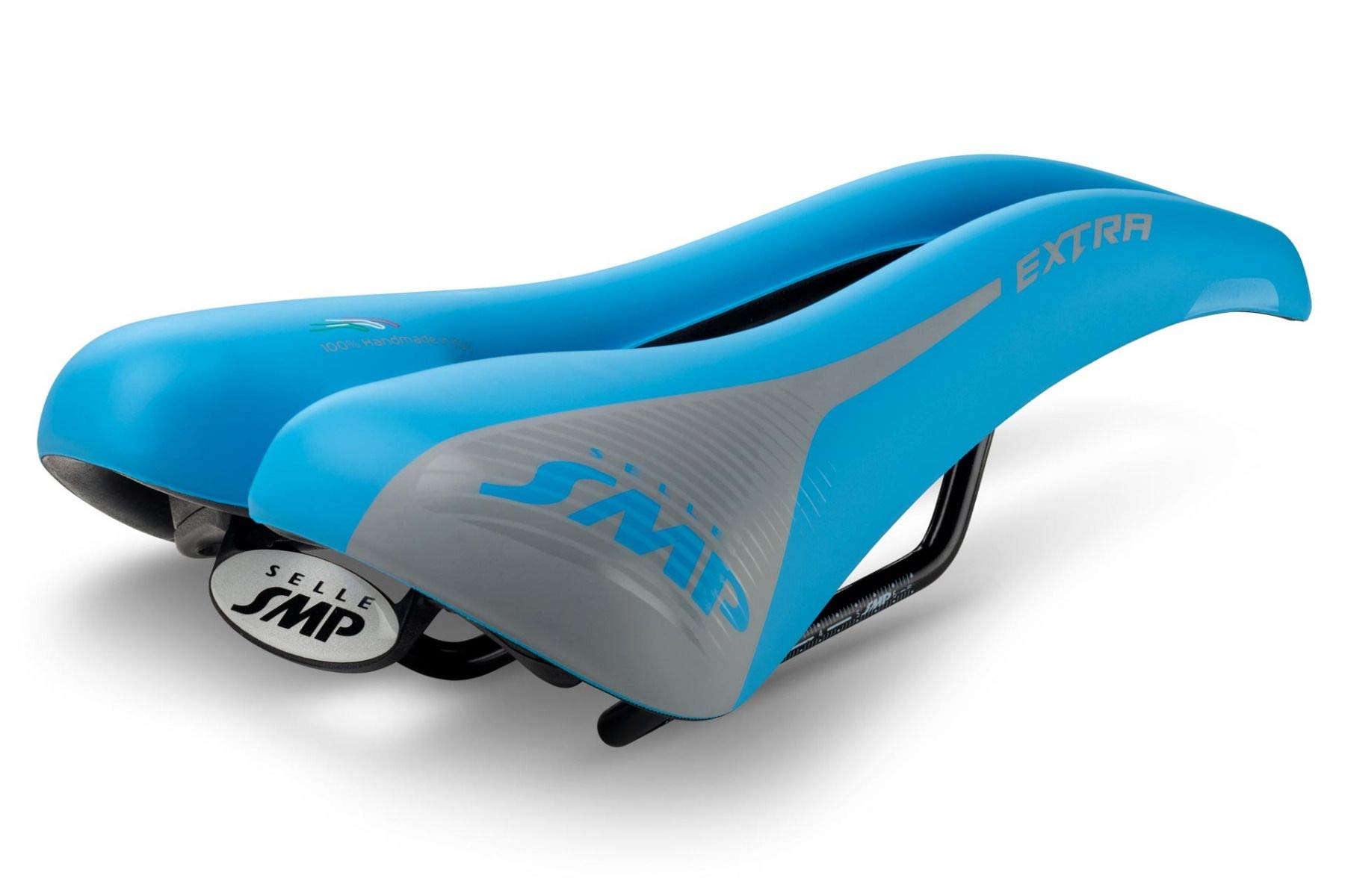 Selle SMP Extra Light Blue Bike Saddle - Comfortable Cycling Seat for Road & Mountain Bikes | Perfect for Long Rides & Racing
