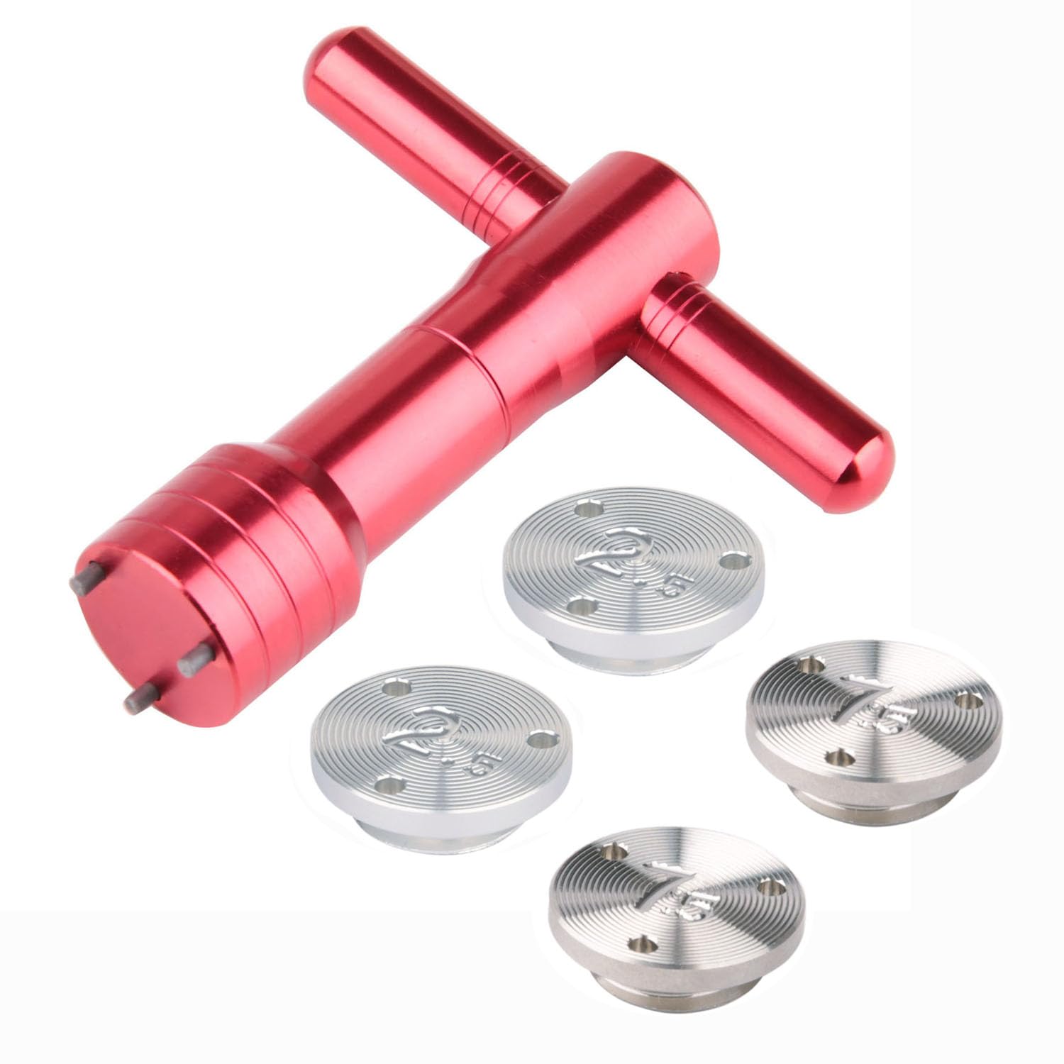 TaylorMade TP Collection Golf Weights Wrench Tool Kit (4pcs Set) - 2x2.5g & 2x7.5g Weights for Spider Mini, Spider FCG, Truss Putters | Perfect for Golf Club Customization & Performance Tuning