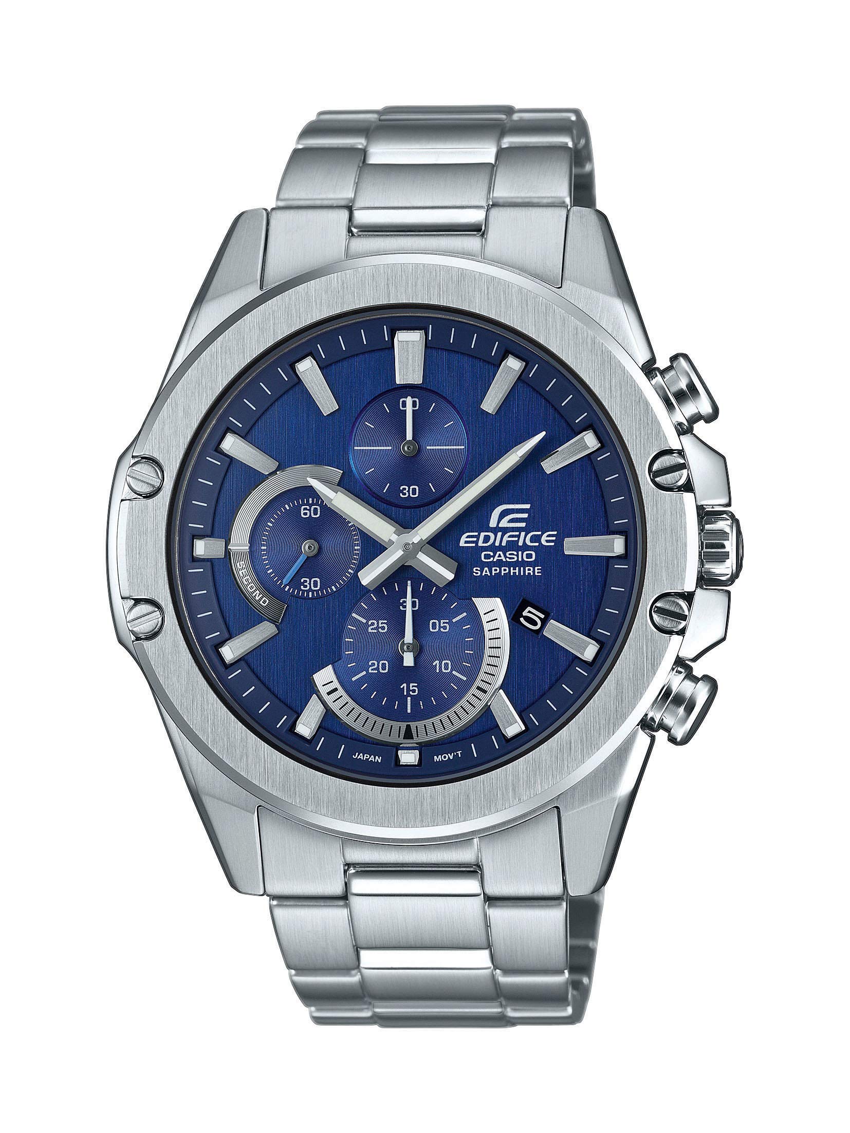 Casio Men's Analog Quartz Watch with Stainless Steel Band - EFR-S567D-2AVUEF - Water Resistant, Date Display | Perfect for Business, Casual Wear & Everyday Use