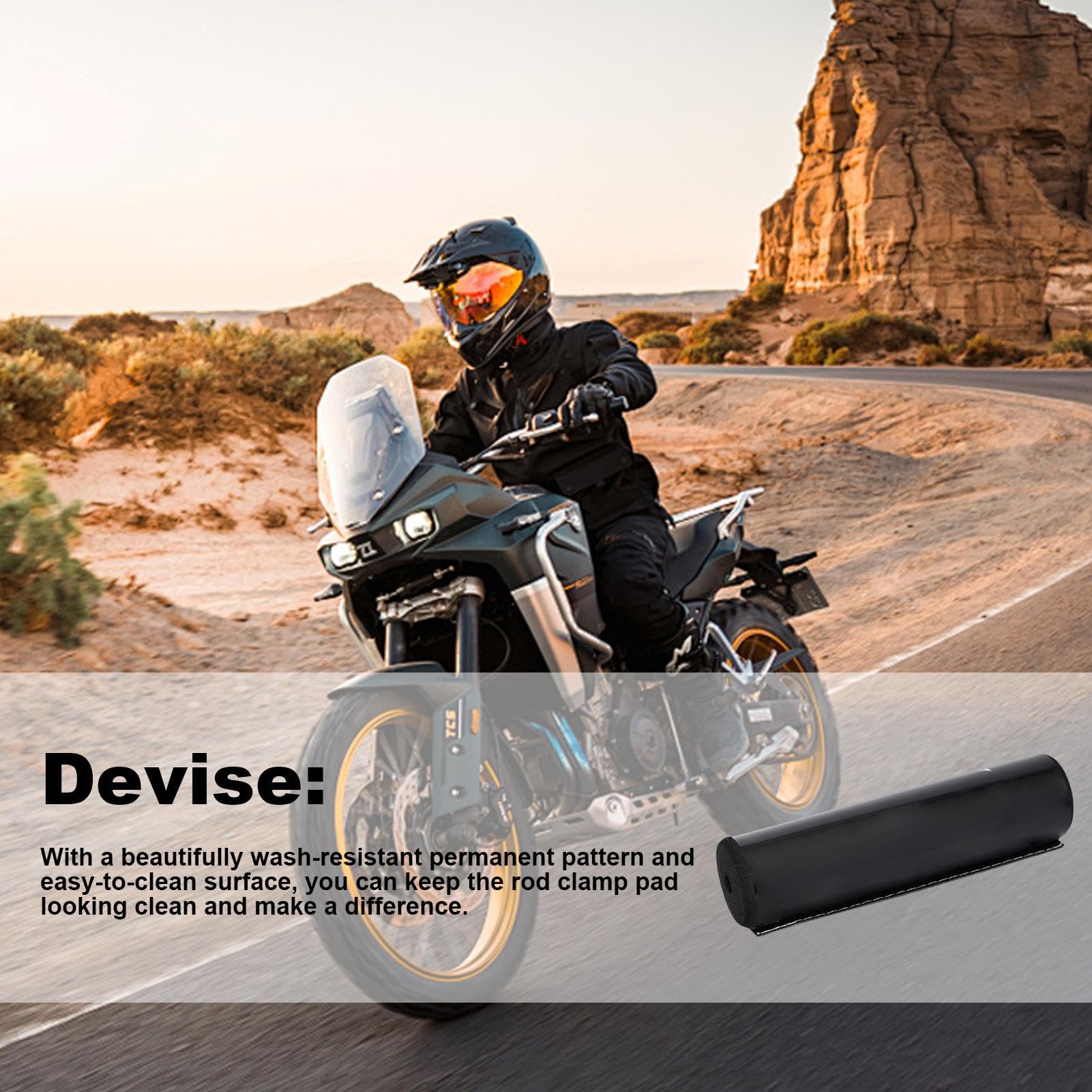 High-Density Foam Handlebar Protector Pad for Motorcycles - Crossbar & Chest Protection | Durable, Precise Fit for Comfort & Safety | Ideal for Off-Road, Street Biking & Motocross