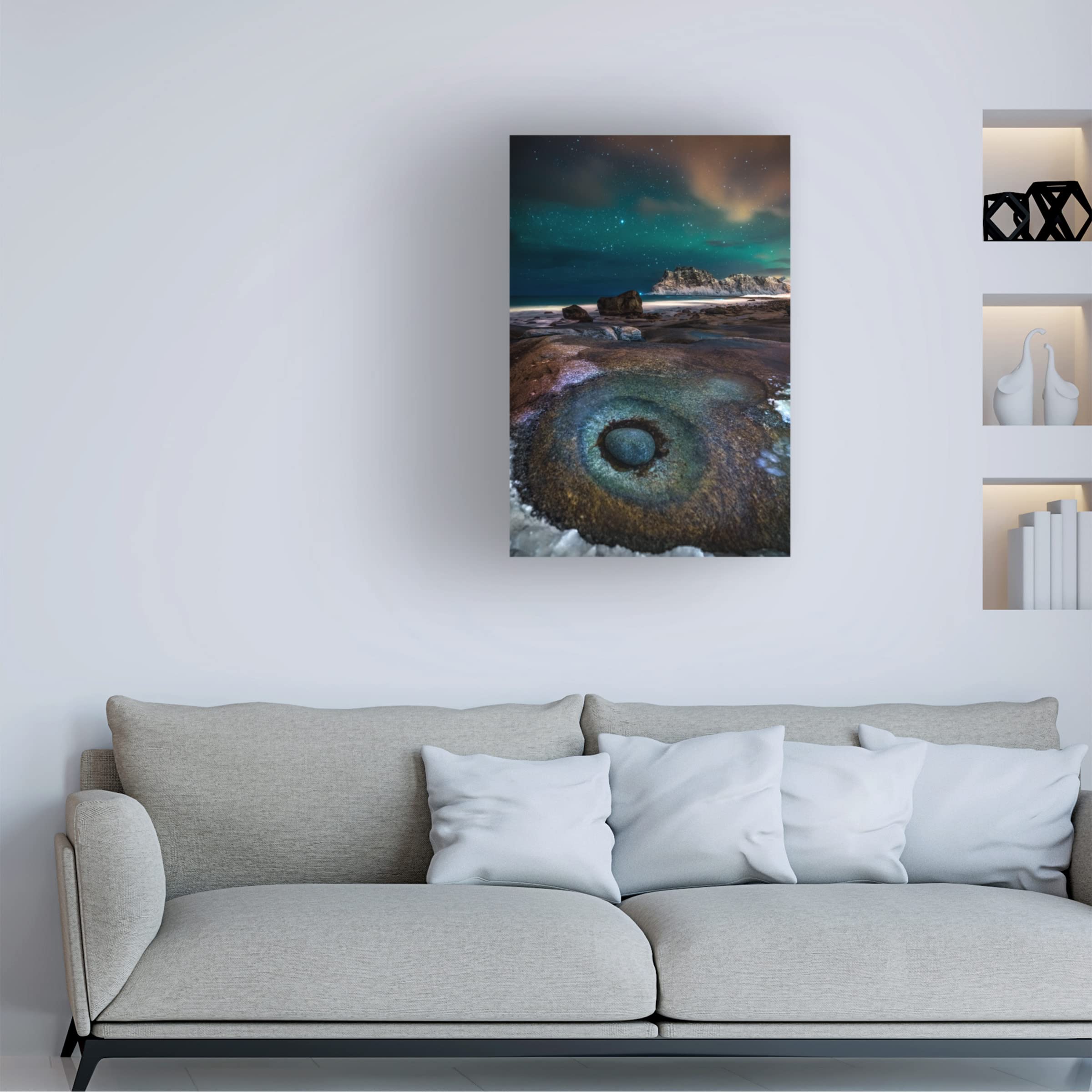Trademark Fine Art 'The Eye' Canvas Wall Art by Ivan Pedretti - Modern Abstract Painting for Living Room & Office Decor