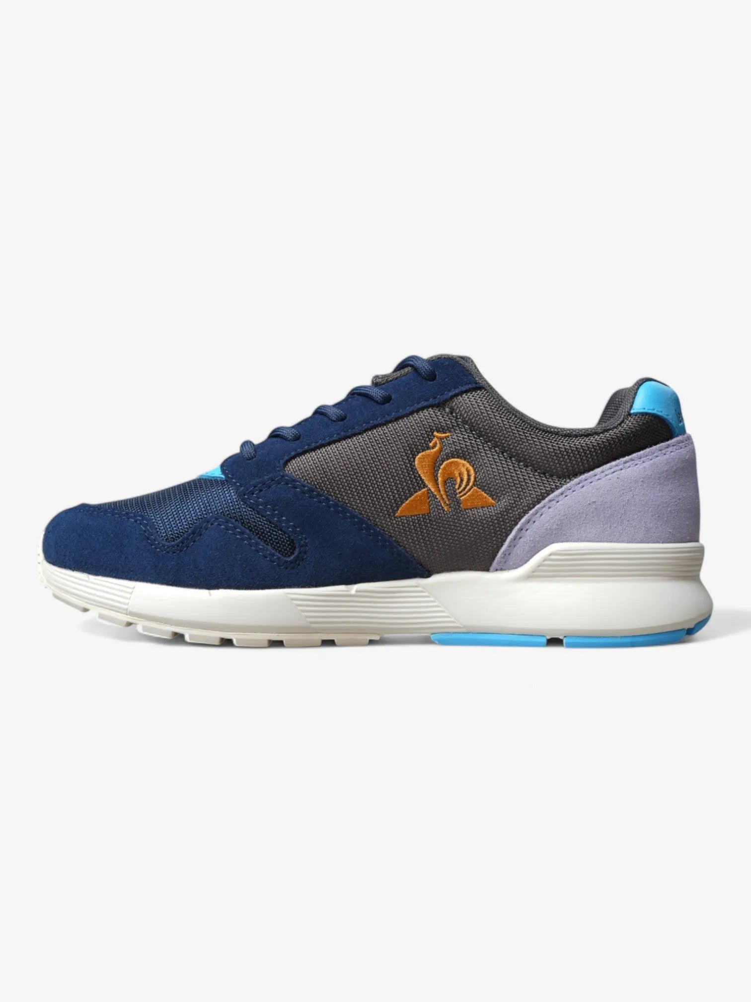 Le Coq Sportif Omega Women's Sneakers - Blue & Gray Running Shoes for Women | Comfortable Athletic Shoes for Jogging, Gym & Casual Wear