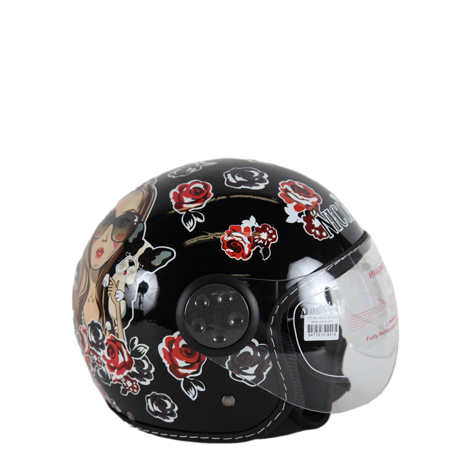 Open Face Helmet - Lightweight Motorcycle Helmet for Men & Women - DOT Approved for Safety - Perfect for Cruiser, Scooter & Street Bike Riding