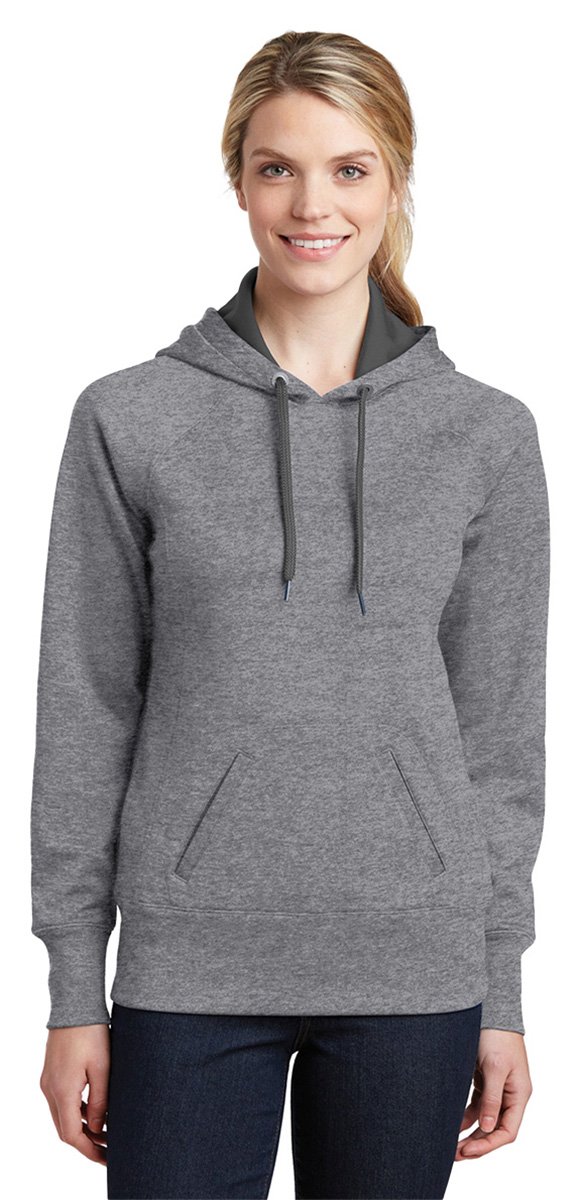 Sport Tek Women's Fleece Hooded Sweatshirt - Soft Warm Pullover Jacket for Running, Hiking & Outdoor Activities