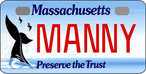 Custom Massachusetts Whale Bicycle License Plate - Personalized with Any Name - Perfect for Bike Decor, Gifts & Collectibles