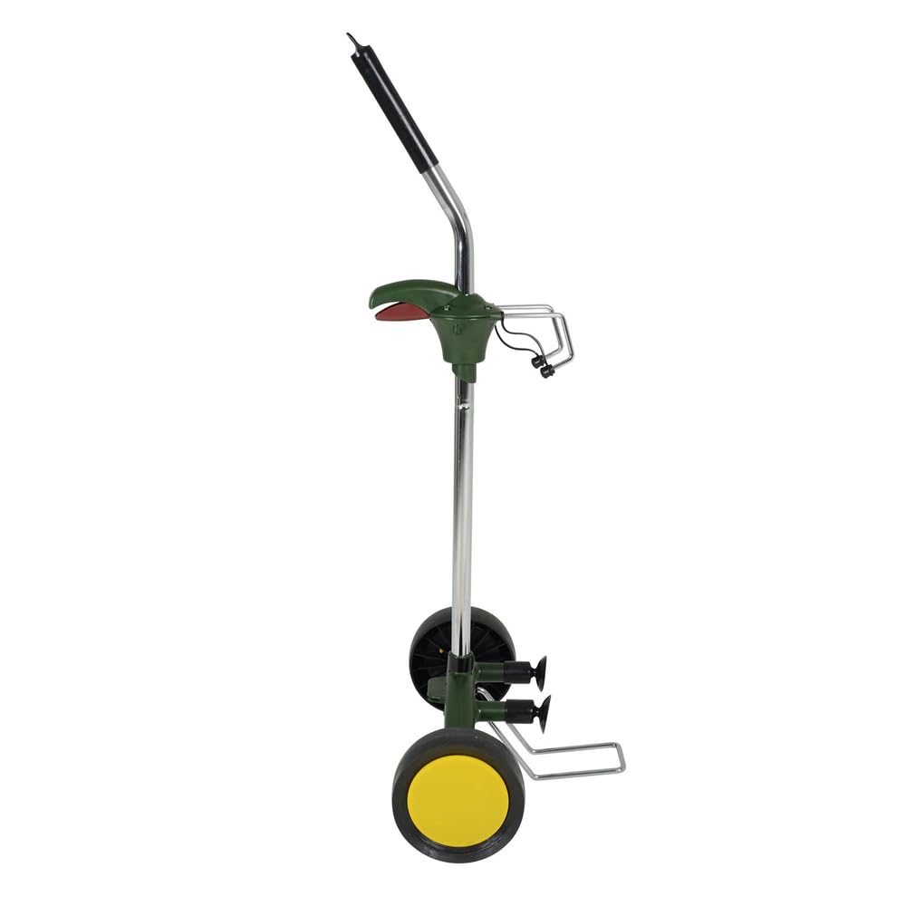 Heavy Duty Garden Pot Mover Dolly with Adjustable Handle & Flat-Free Wheels - Plant Caddy Trolley for Large Flower Pots, Potted Trees & Outdoor Planters | Perfect for Patio, Deck & Greenhouse Use