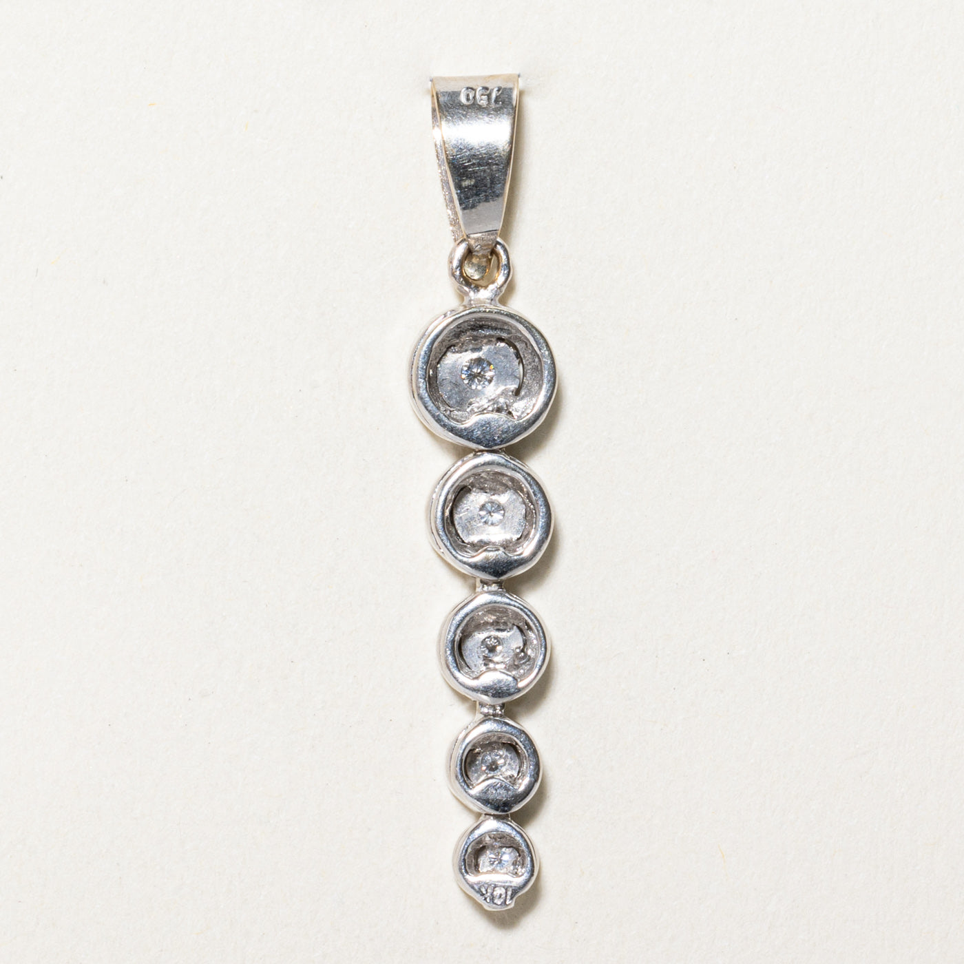 0.10ctw Bezel Set Diamond Drop Pendant Necklace - Elegant Dainty Jewelry for Women, Perfect for Weddings, Anniversaries & Special Occasions