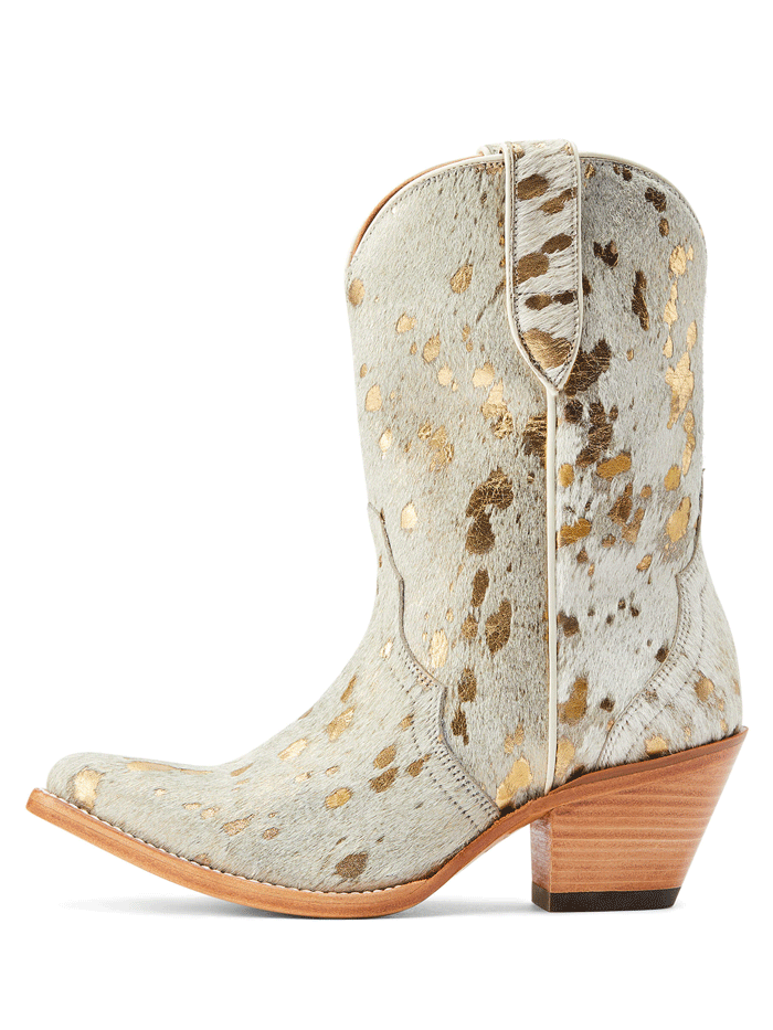 Ariat Women's Bandida Western Boots - White Metallic Hair On Cowhide Leather - Stylish & Comfortable for Riding, Country Fashion & Everyday Wear