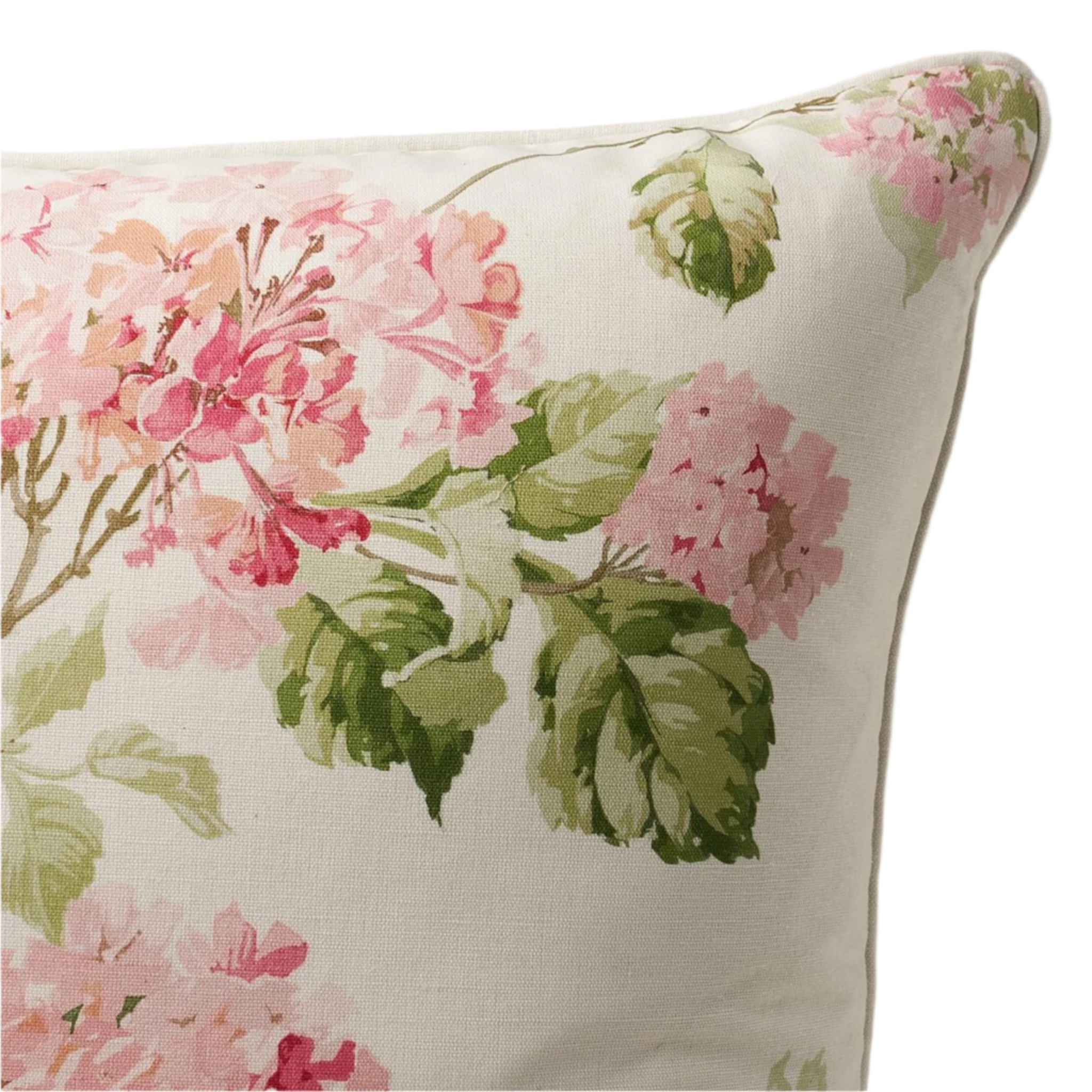 Blush Pink Summer Hydrangea Throw Pillow - Soft Decorative Cushion for Sofa, Bed, Living Room & Nursery - Perfect Home Decor Accent for Cozy Spaces