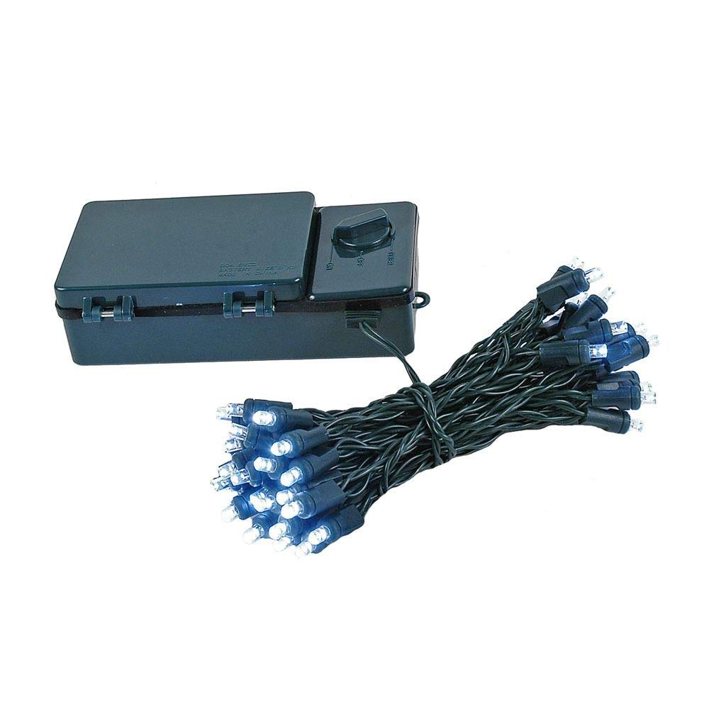 50 LED Battery Operated Christmas Lights - 17ft Green Wire Mini String Lights for Indoor Outdoor Holiday Decorations - Perfect for Tree, Window, Mantel & Party Decor