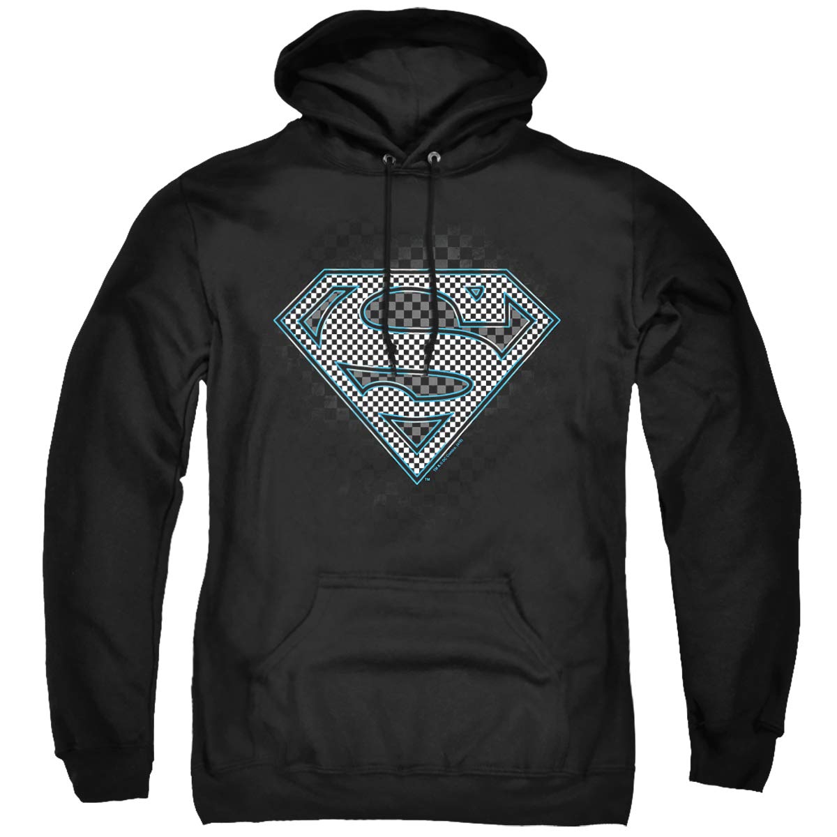 Superman Checkerboard Unisex Hoodie for Men & Women - Cozy Pullover Sweatshirt for Casual Wear, Street Style & Superhero Fans