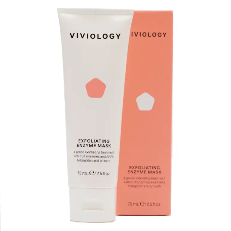 Viviology Exfoliating Enzyme Mask 75ml - Gentle Facial Peel for Brightening & Smoothing Skin - Perfect for Acne-Prone & Sensitive Skin Care Routine