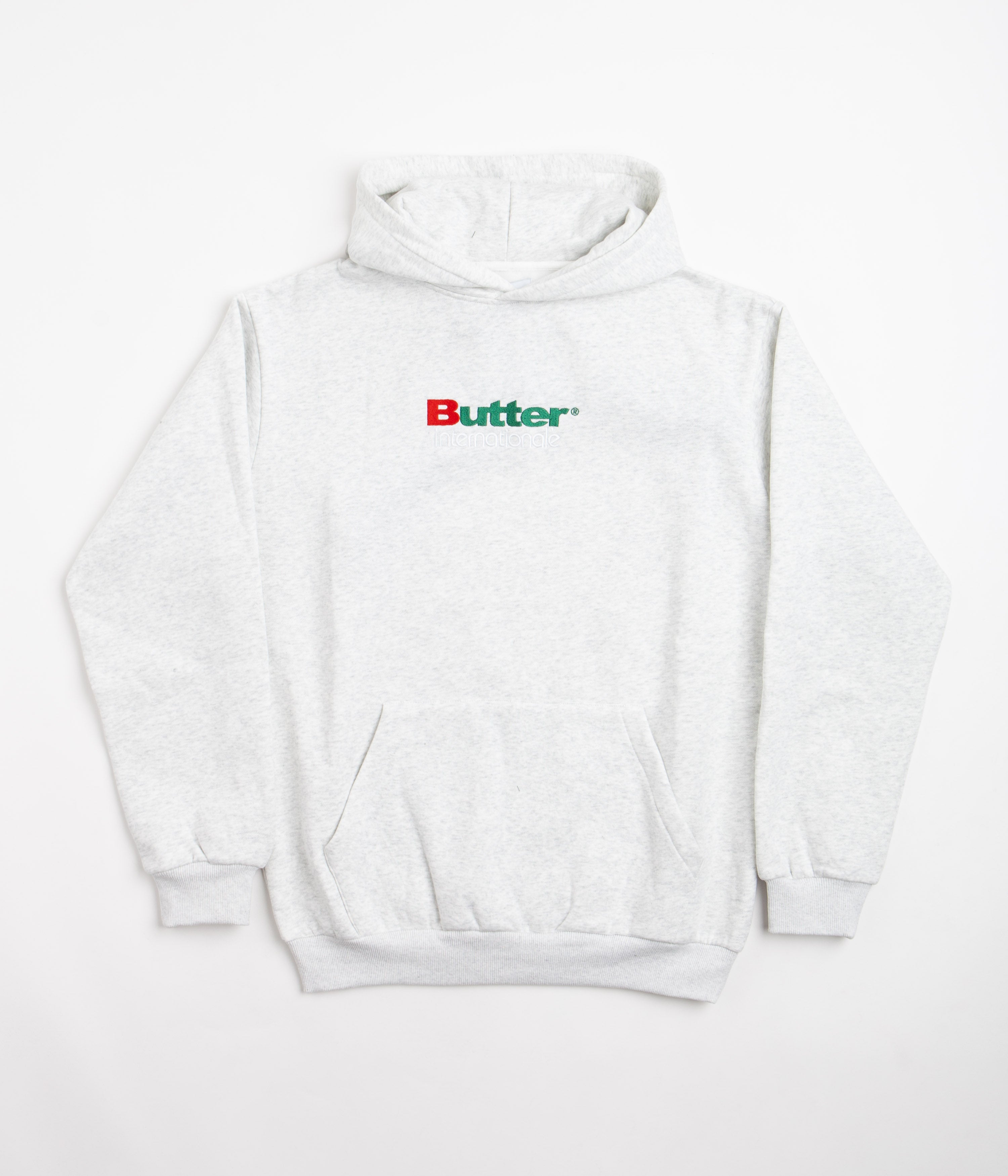Butter Goods International Embroidered Hoodie for Men & Women - Ash Grey | Streetwear Fashion, Casual Wear & Urban Lifestyle