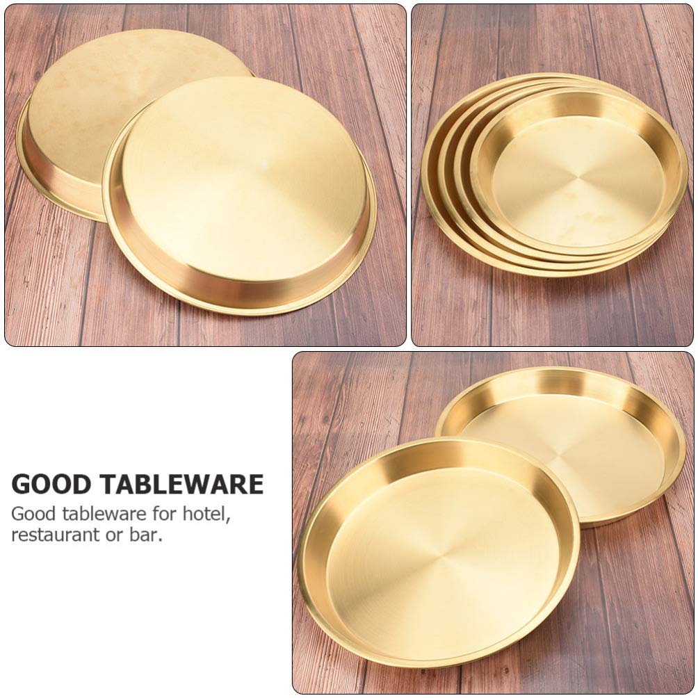 PRETYZOOM Copper Serving Tray - Elegant Food Plate for Fruits, Snacks, Desserts | Stylish Kitchen Tableware & Storage Container for Dining, Parties, and Home Decor