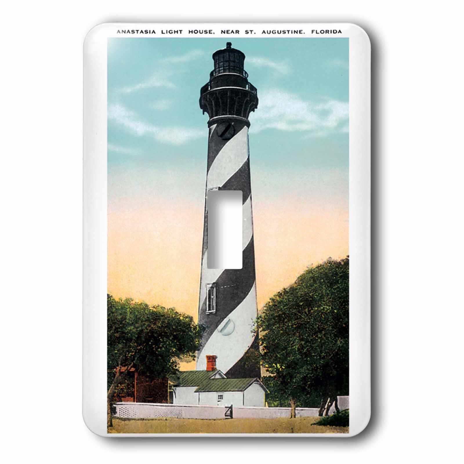 3D Rose Anastasia Light House St Augustine Florida Light Switch Cover - Decorative Wall Plate for Home, Bedroom, Bathroom & Office Decor