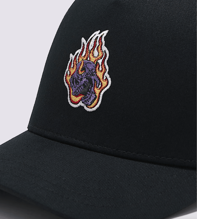 VANS Boys Cypress Hat - Black Adjustable Baseball Cap for Kids - Perfect for Outdoor Sports, School, and Everyday Wear