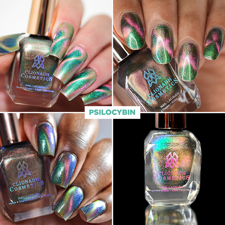Magic Mushroom Nail Polish - Psychedelic & Vibrant Colors for Unique Nail Art - Perfect for Festivals, Raves & Self-Expression