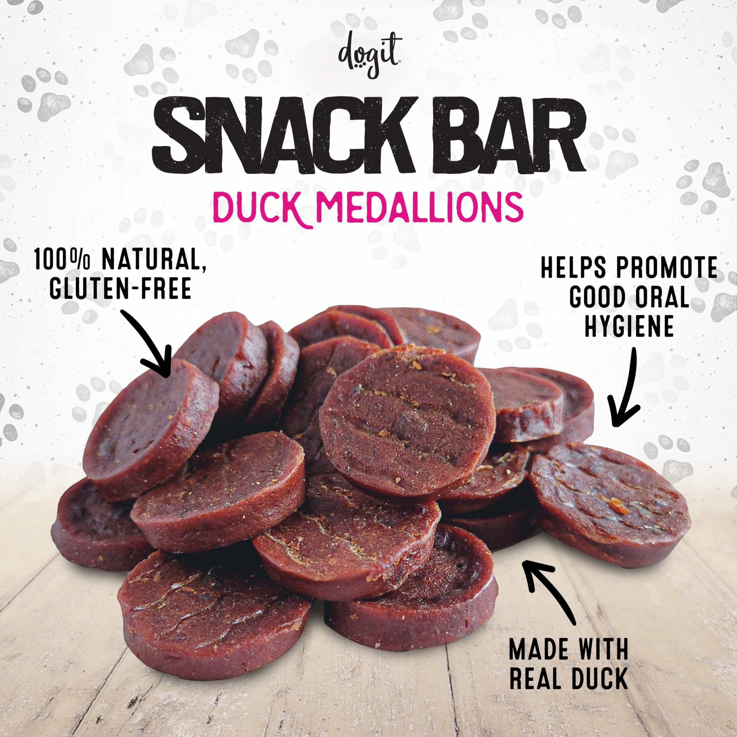 Premium Duck Medallions Dog Treats - 150g Grain-Free Snacks for Large & Medium Dogs | Natural Chews for Dental Health | Perfect for Training, Rewards & Playtime
