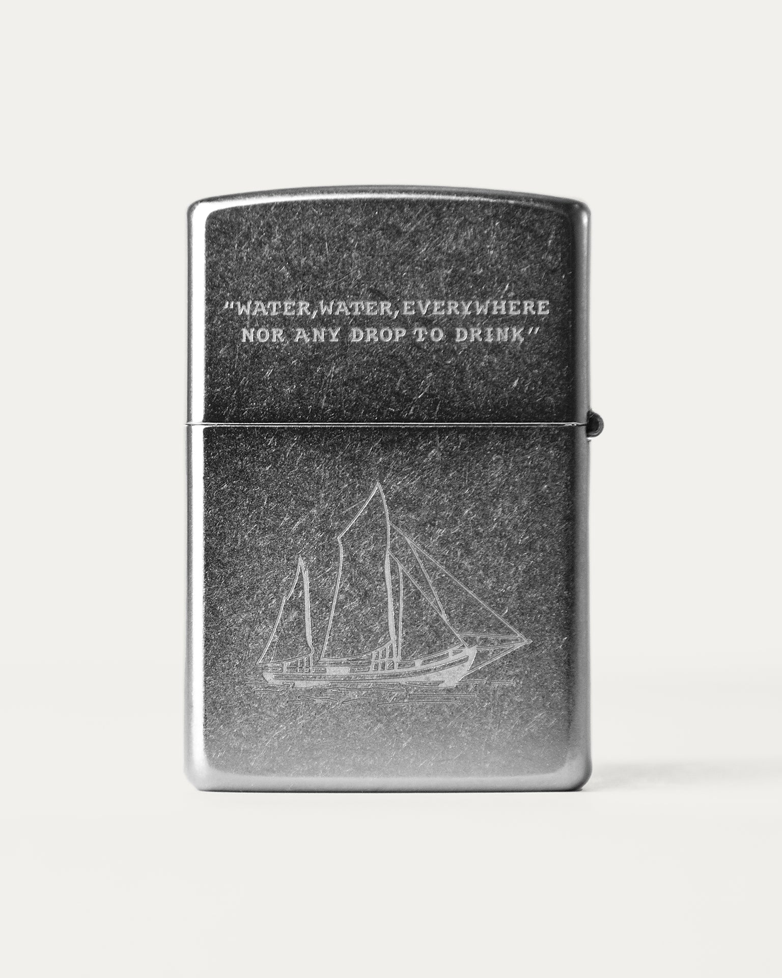 Vintage Ancient Mariner Zippo Lighter - Collectible Windproof Metal Lighter for Outdoor Camping, Hiking & Everyday Carry (ECL)