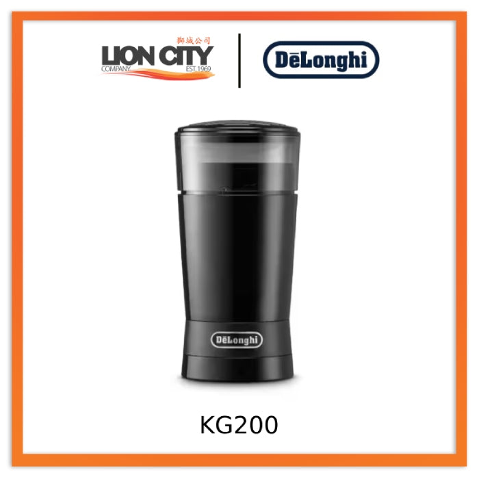 De'Longhi KG200 Professional Burr Coffee Grinder - Fresh Ground Coffee for Espresso, Drip & French Press - Perfect for Home & Office Use