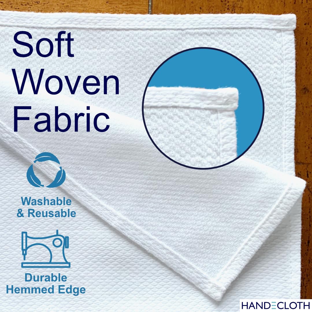 **Eco-Friendly Reusable Paper Towel Set - 12 Absorbent, Durable Cloths with Cork Fabric Basket | Machine Washable, No Pilling, Quality Edges | Made in USA | Perfect for Kitchen Cleaning, Zero Waste Living & Sustainable Home**