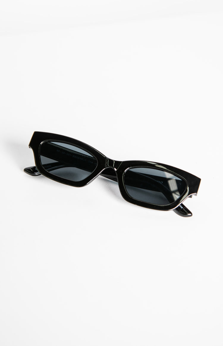 Stylish Black Slimline Sunglasses for Men & Women - UV Protection Polarized Shades for Driving, Outdoor Sports & Fashion