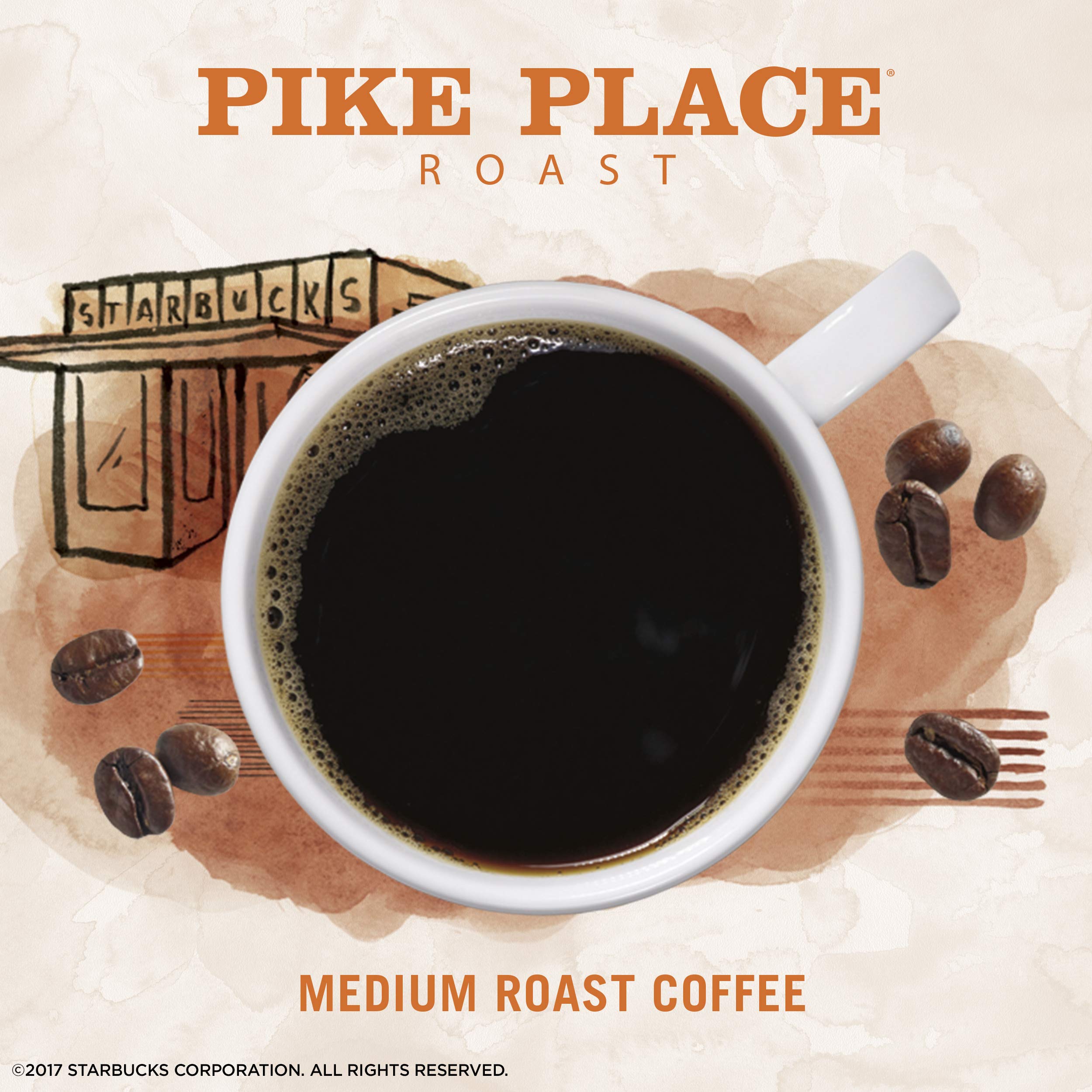 Starbucks VIA Instant Coffee Medium Roast - Pike Place Roast 100% Arabica - 8 Count (Pack of 12) & 50 Packets Bulk - Perfect for Office, Travel & Camping