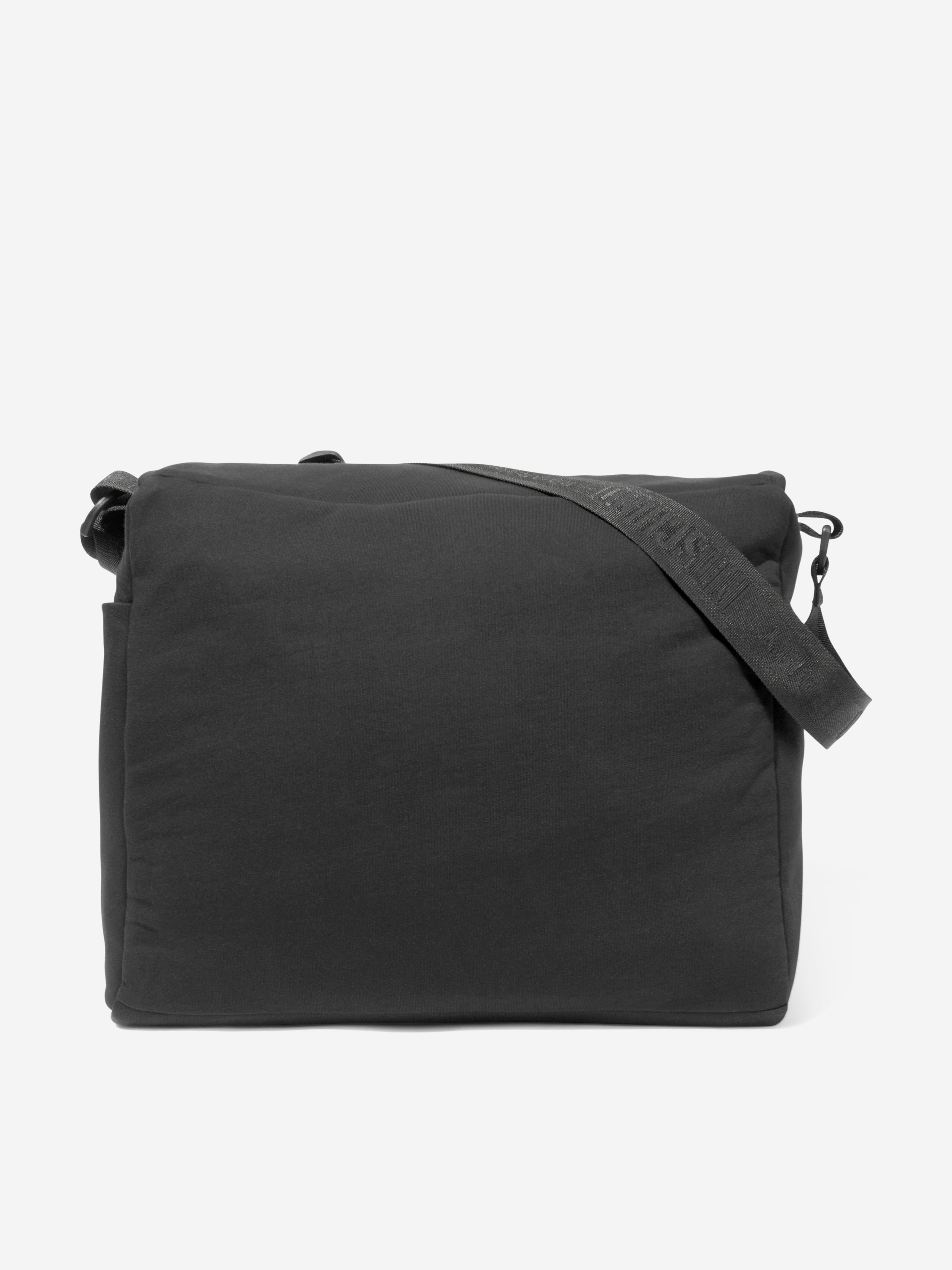 Black Baby Teddy Bear Logo Diaper Bag (39cm) - Stylish & Spacious Changing Bag for Newborns, Perfect for Travel, Outings & Nursery Organization