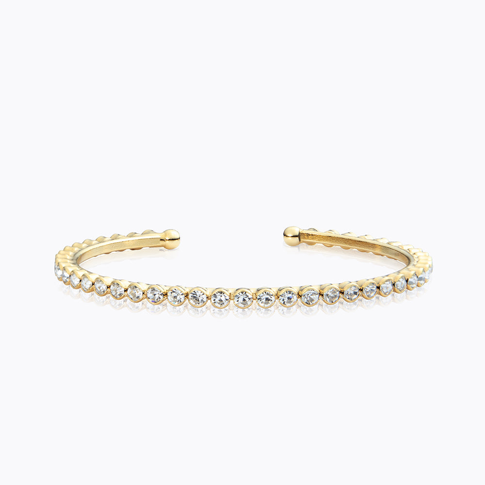 Elegant Siri Crystal Bangle Bracelet for Women - Sparkling Fashion Jewelry Gift for Parties, Weddings & Special Occasions