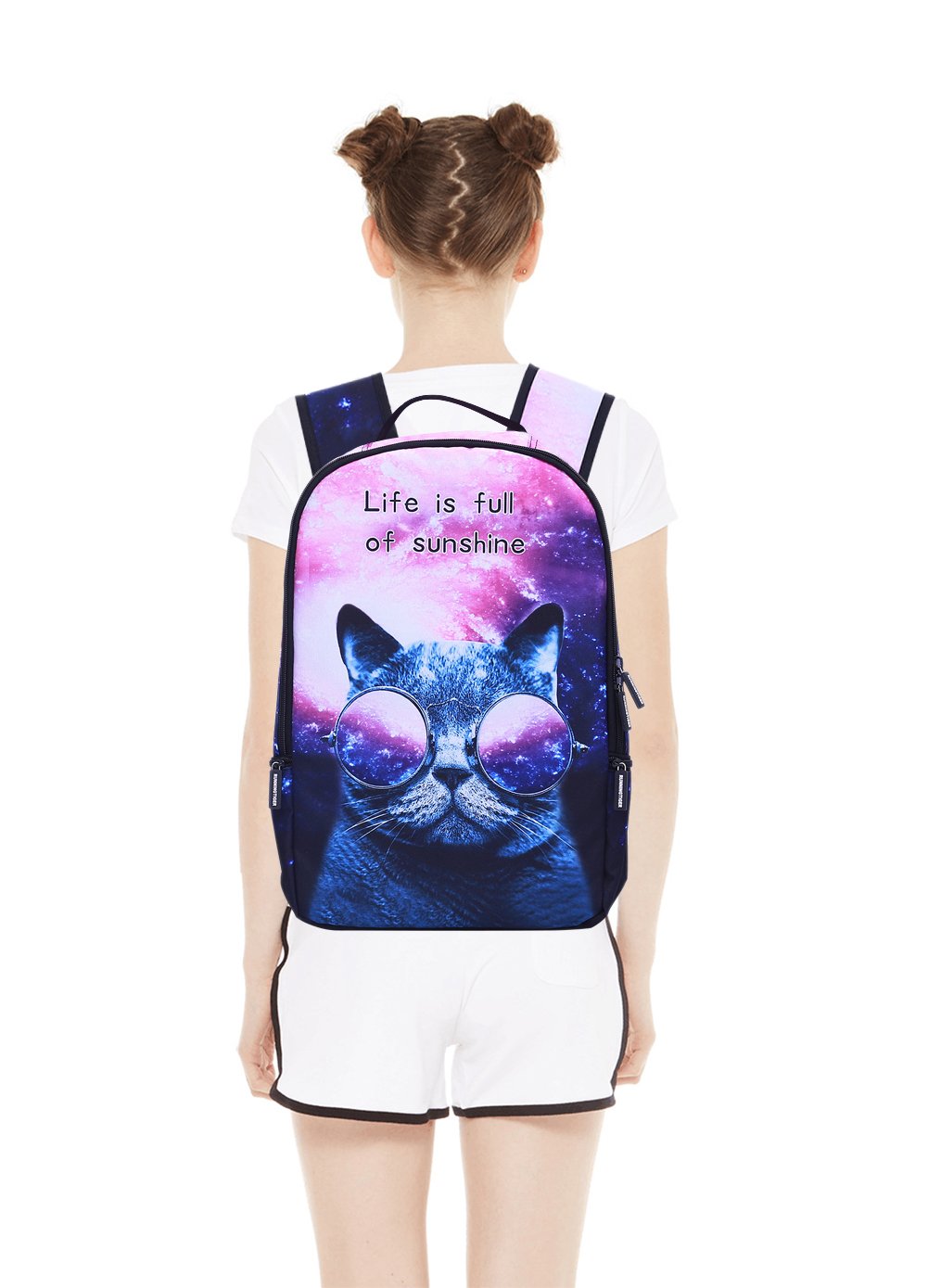 Galaxy Cat Backpack - Lightweight School Backpack & Laptop Bag for Students - Perfect for College, Travel & Everyday Use