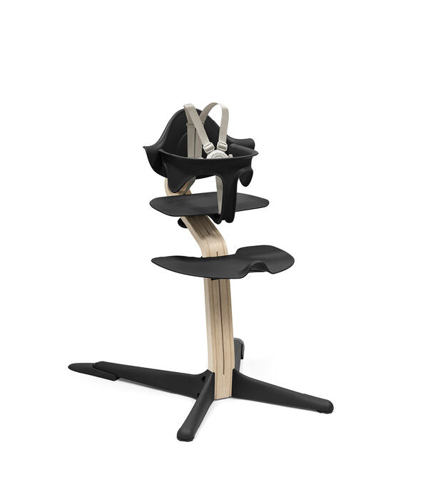 Stokke Nomi High Chair Bundle - Adjustable Baby Feeding Chair with Tray | Modern Ergonomic Design for Infants & Toddlers | Perfect for Dining Room, Kitchen & Restaurant Use