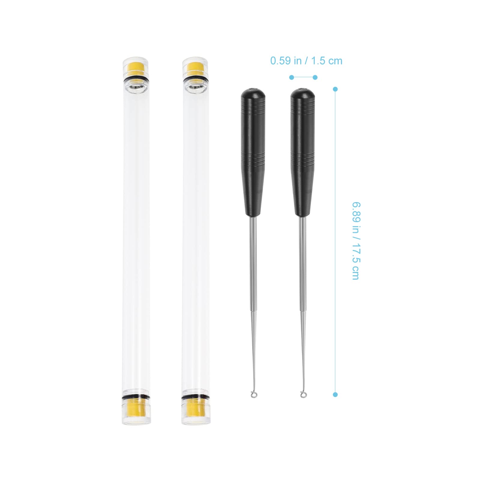 2pcs Magnetic Fishing Hook Remover Tool - Easy Fish Hook Detacher & Decoupler for Safe Hook Removal - Perfect for Catch and Release Fishing, Ice Fishing, and Saltwater Angling