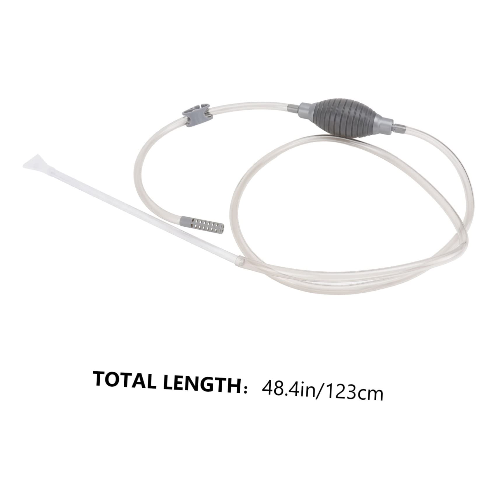 Balacoo Aquarium Gravel Cleaner and Water Changer - Turtle Tank Vacuum Cleaner with Plastic Hose for Fish Tank Maintenance | Ideal for Water Changing, Debris Removal & Aquarium Cleaning (Grey)