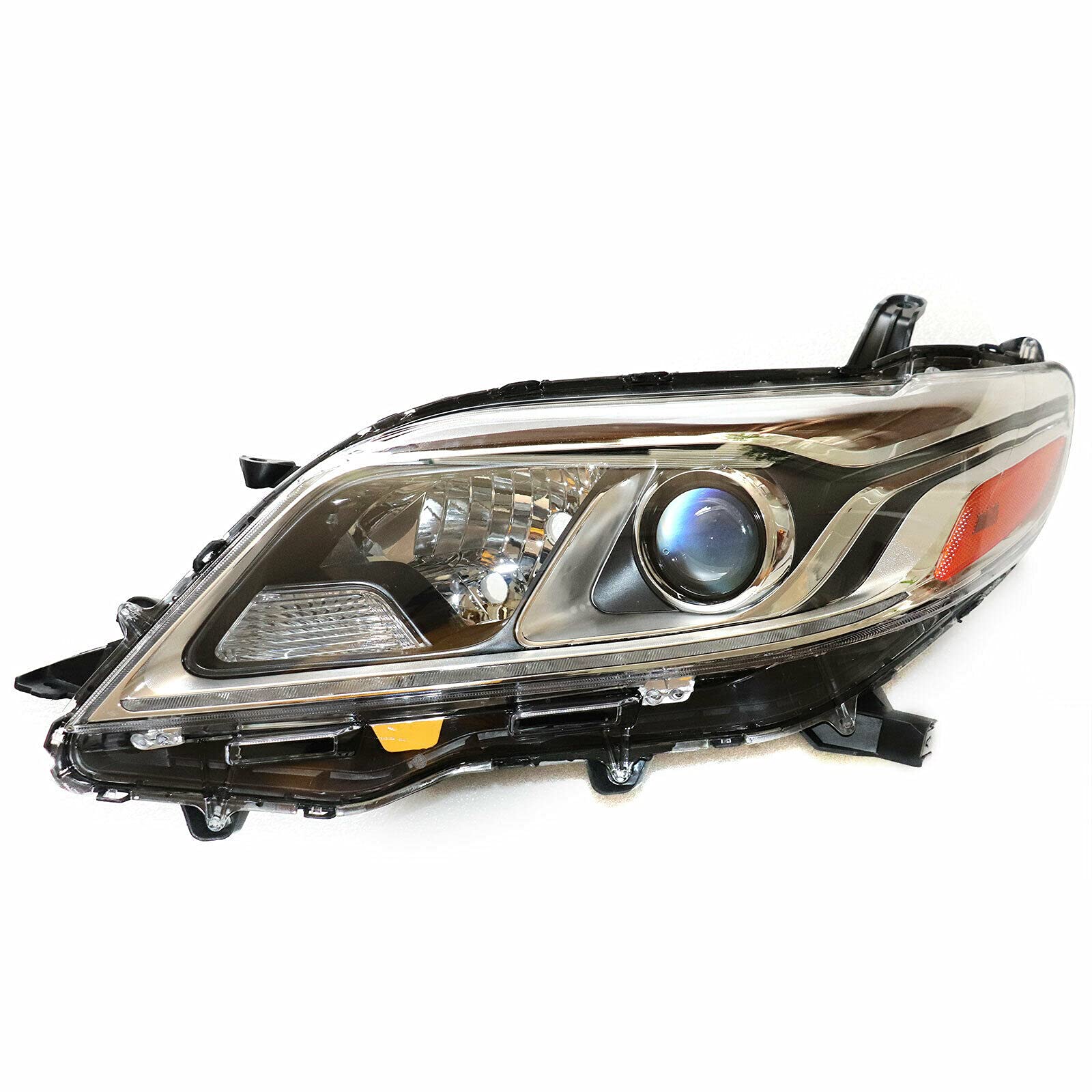 LOYALHEARTDY Headlight Assembly for 2015-2020 Toyota Sienna - Driver Side Left Front Headlamp with DRL, OEM Replacement, Clear Lens - Perfect for Night Driving & Vehicle Upgrades