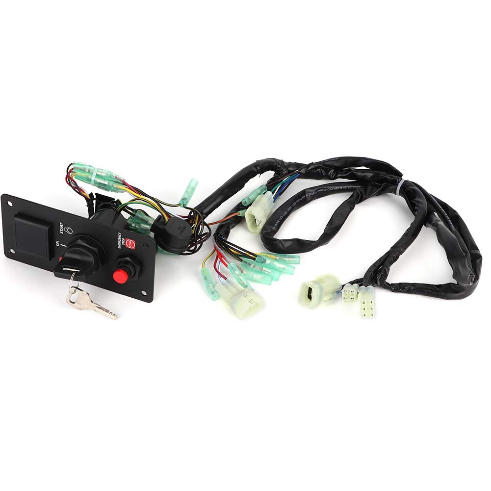 BRP Ignition Cut Off Switch with Keys - Compatible with Honda Outboard 06323-ZZ5-764 | Automotive Air Filter Accessories | Perfect for Marine Engines & Boat Safety