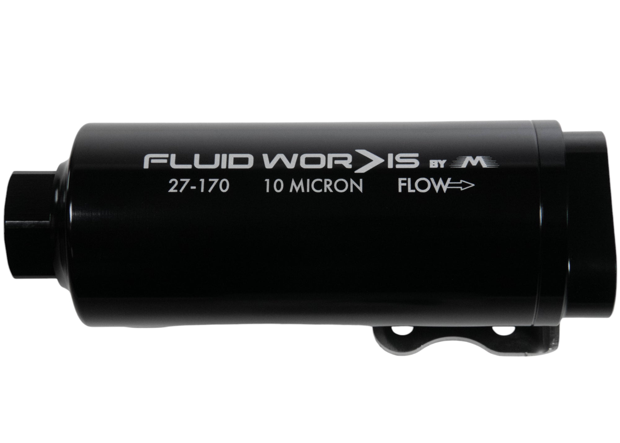 Fluidworks Dual Outlet 12GPM Post Fuel Filter with Mount (10 Micron) 27 170 - Heavy Duty Diesel Fuel Filtration for Trucks, RVs & Marine Engines