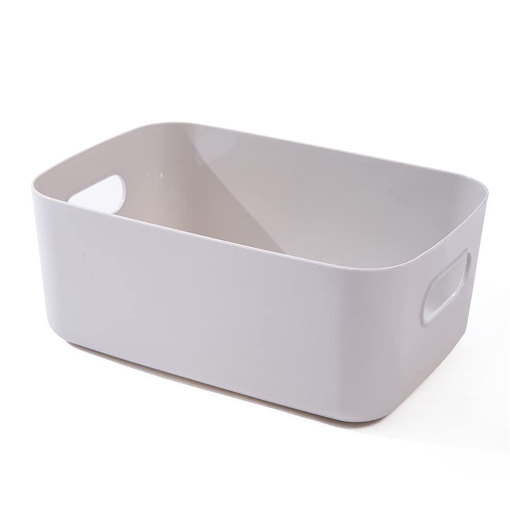 Colorful Plastic Storage Box with Handles - Organize Socks, Cosmetics for Bathroom & Kitchen