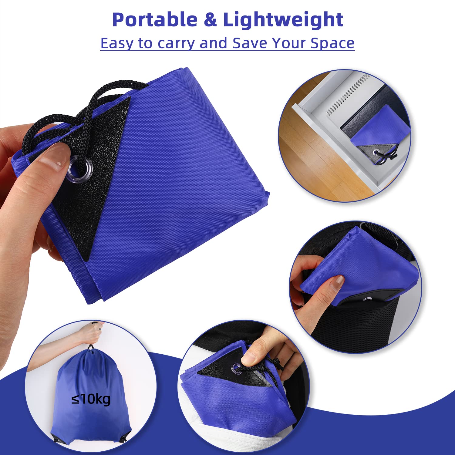 GoodtoU Nylon Drawstring Backpack - Lightweight Sports Cinch Bag for Gym, Travel & School - Bulk Pack of Durable Draw String Bags