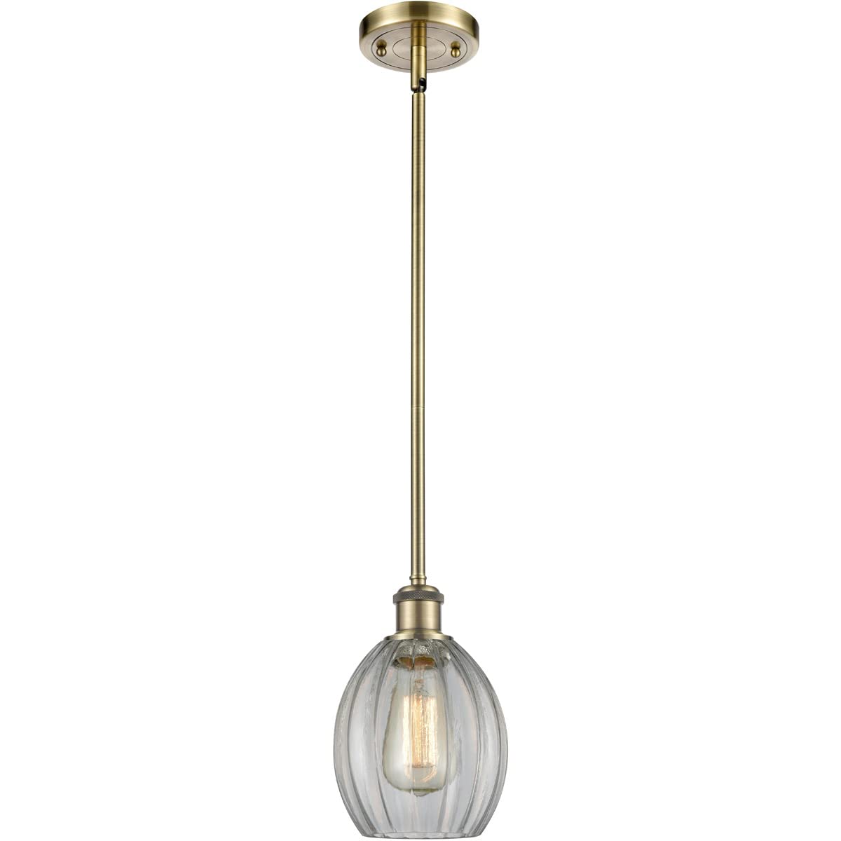 Innovations 516-1S-AB-G82-LED Modern LED Mini Pendant Light - Ballston Collection - Sleek Lighting for Kitchen Island, Dining Room, or Bedroom Decor