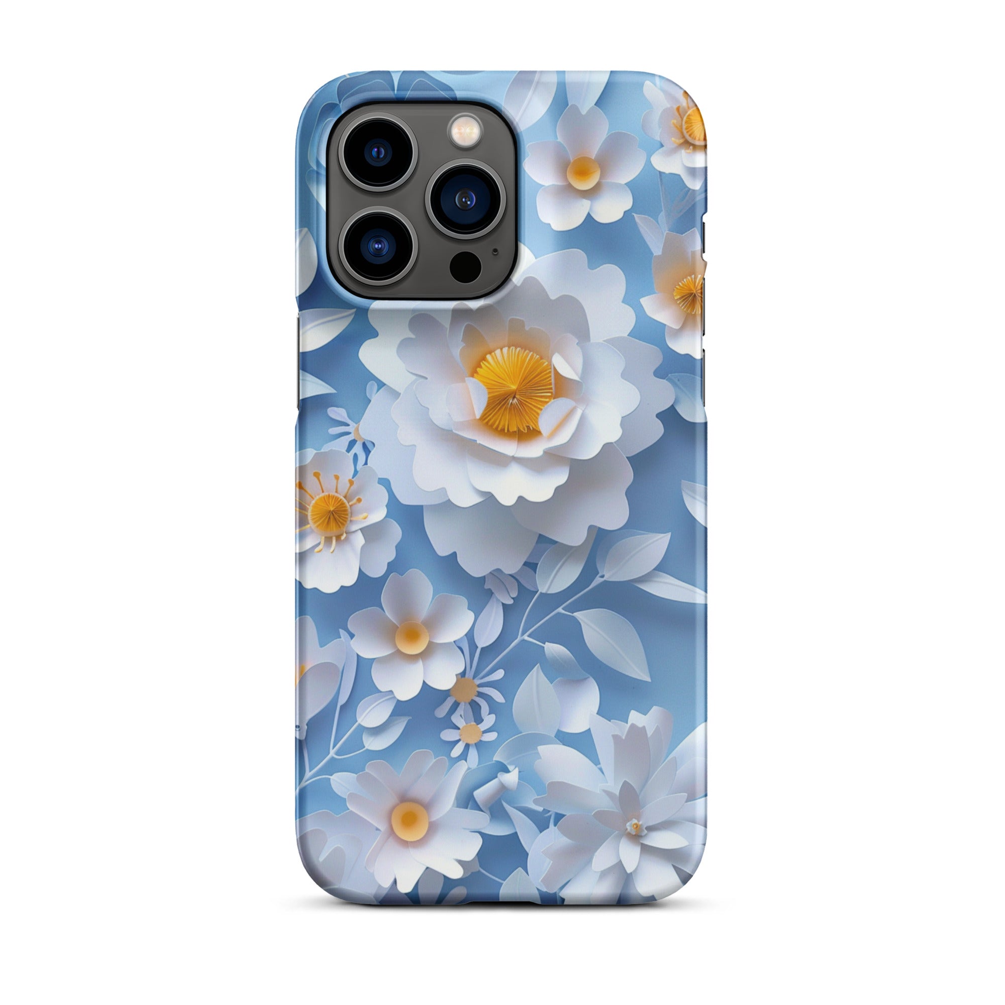 Daisy Blue Snap Case for iPhone 13 Pro Max - Slim Protective Cover with Shock Absorption | Perfect for Everyday Use, Travel & Outdoor Activities