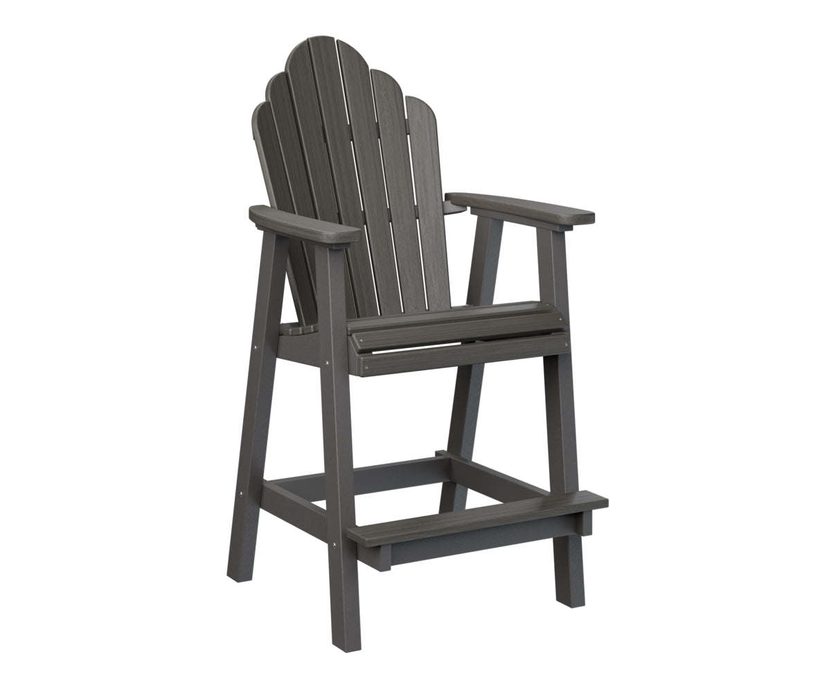 Berlin Gardens Cozi Back Bar Chair - Comfortable Counter Height Stool for Kitchen, Bar & Outdoor Use - Perfect for Dining, Entertaining & Relaxing