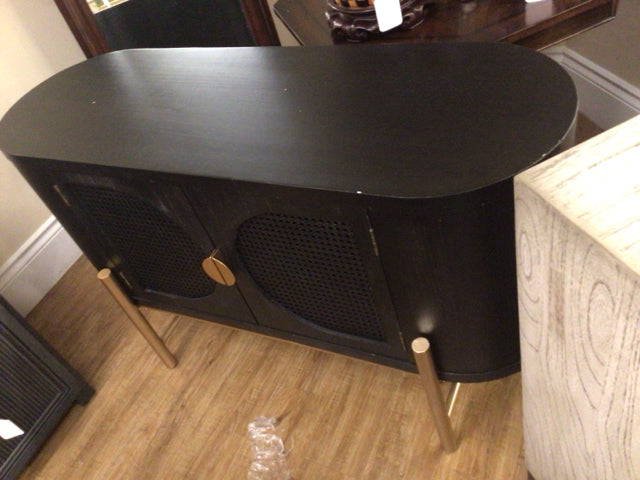 Black/Cain Modern Front Cabinet - Stylish Storage Solution for Living Room, Bedroom & Office