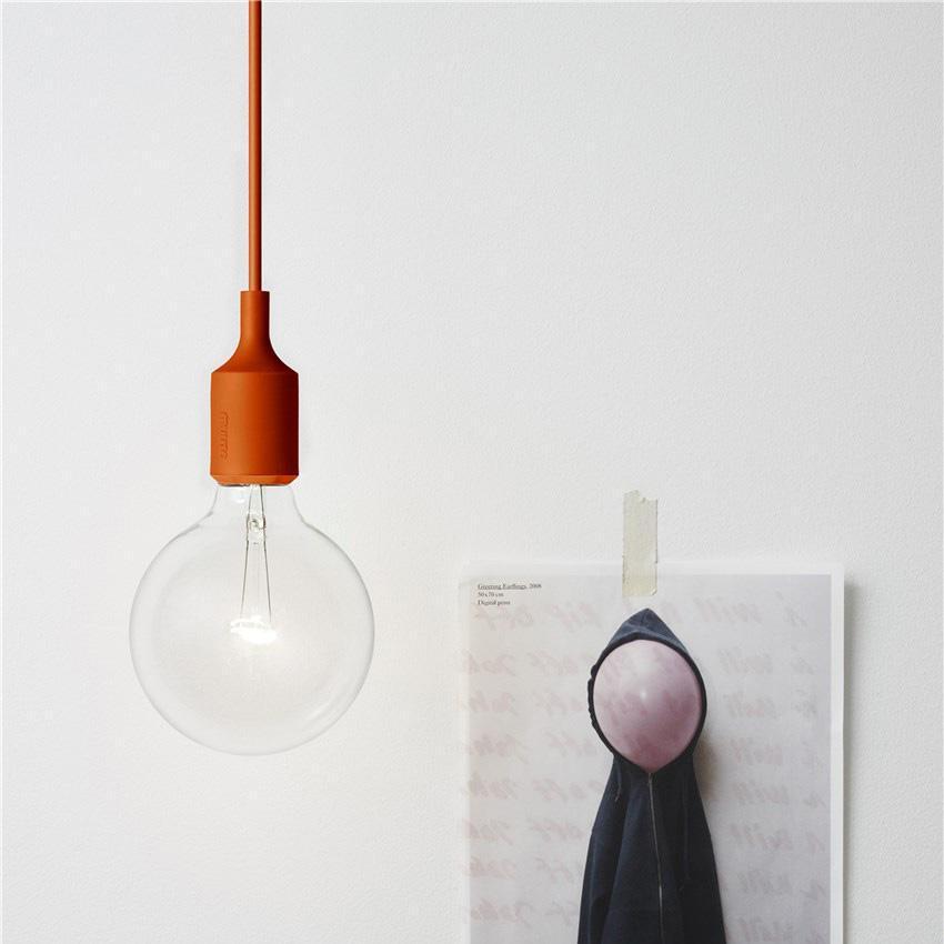 Modern E27 Pendant Light Fixture - Adjustable Hanging Lamp for Kitchen Island, Dining Room & Bedroom Lighting - Dimmable Edison Bulb Compatible