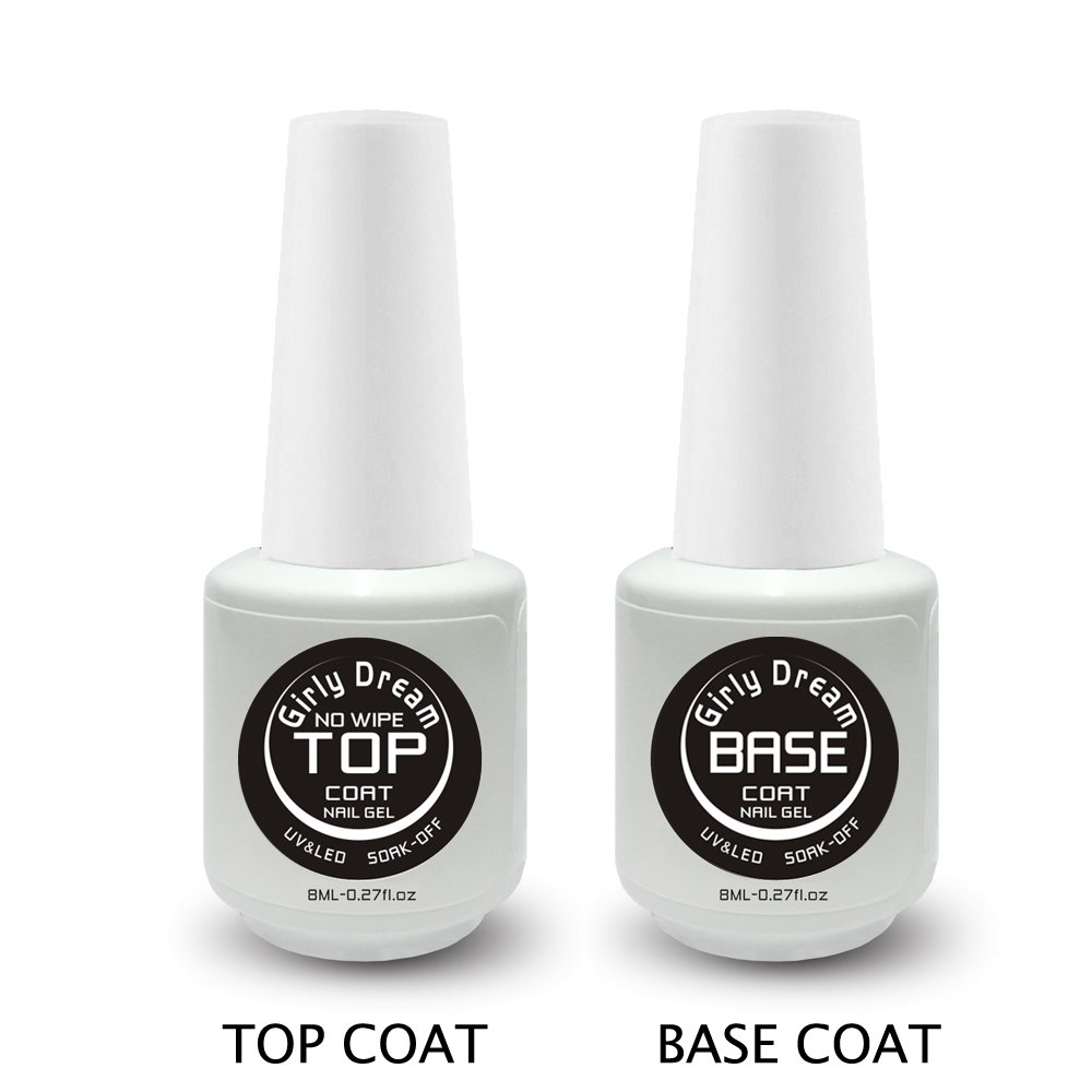 GirlyDream 6 Color Gel Nail Polish Set with Base & Top Coat - 36W Fast Curing LED Nail Lamp - Complete Starter Manicure Kit for Home & Salon Nail Art (#014) - Perfect for DIY Nails, Professional Salons & Gift Giving