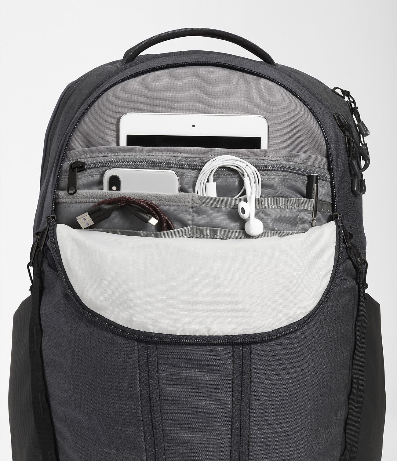 The North Face Surge Backpack - Waterproof Laptop Backpack for Men & Women, 31L Travel Backpack with USB Charging Port - Perfect for Commuting, Hiking, and Business Travel