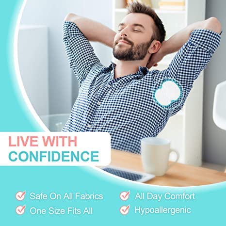 EcommerceHub™ Disposable Underarm Sweat Pads for Women & Men - 24 Pack, Invisible White Sweat Absorbing Pads for Armpit Protection | Odor Control & Comfort for Daily Wear, Workouts & Formal Occasions