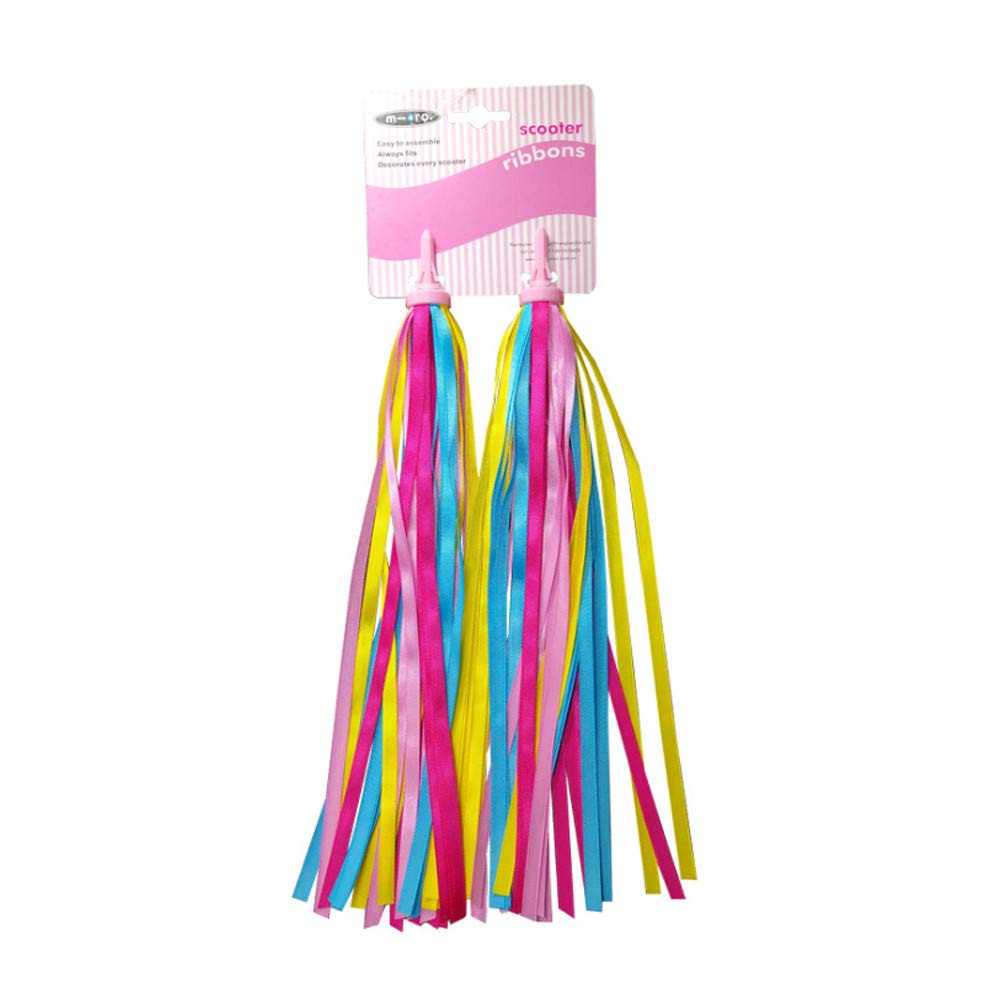 Colorful Kids Bike Handlebar Streamers & Scooter Handgrip Tassels - Fun Ribbon Decorations for Boys & Girls Bicycles, Tricycles and Kick Scooters - Perfect for Birthday Gifts, Outdoor Play and Neighborhood Rides