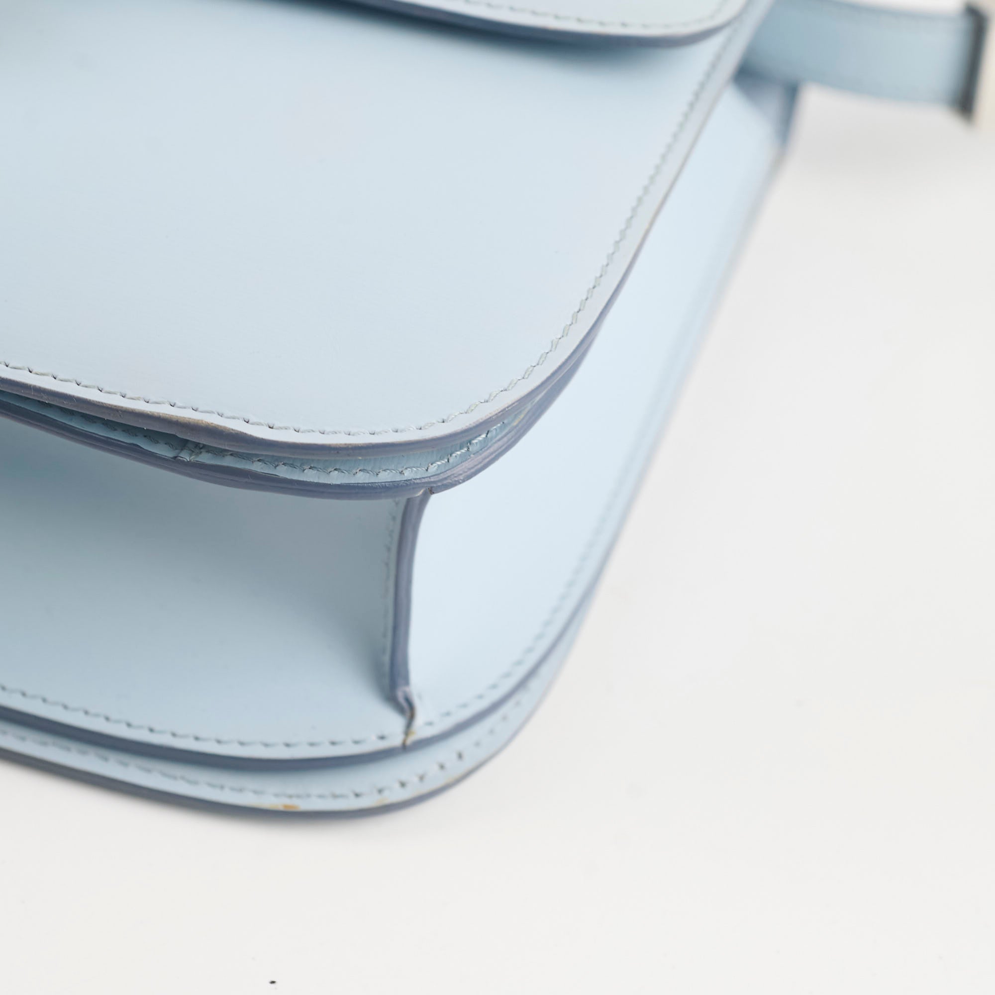 Celine Box Shoulder Bag in Light Blue | Luxury Leather Crossbody Bag for Women | Perfect for Work, Travel & Evening Events