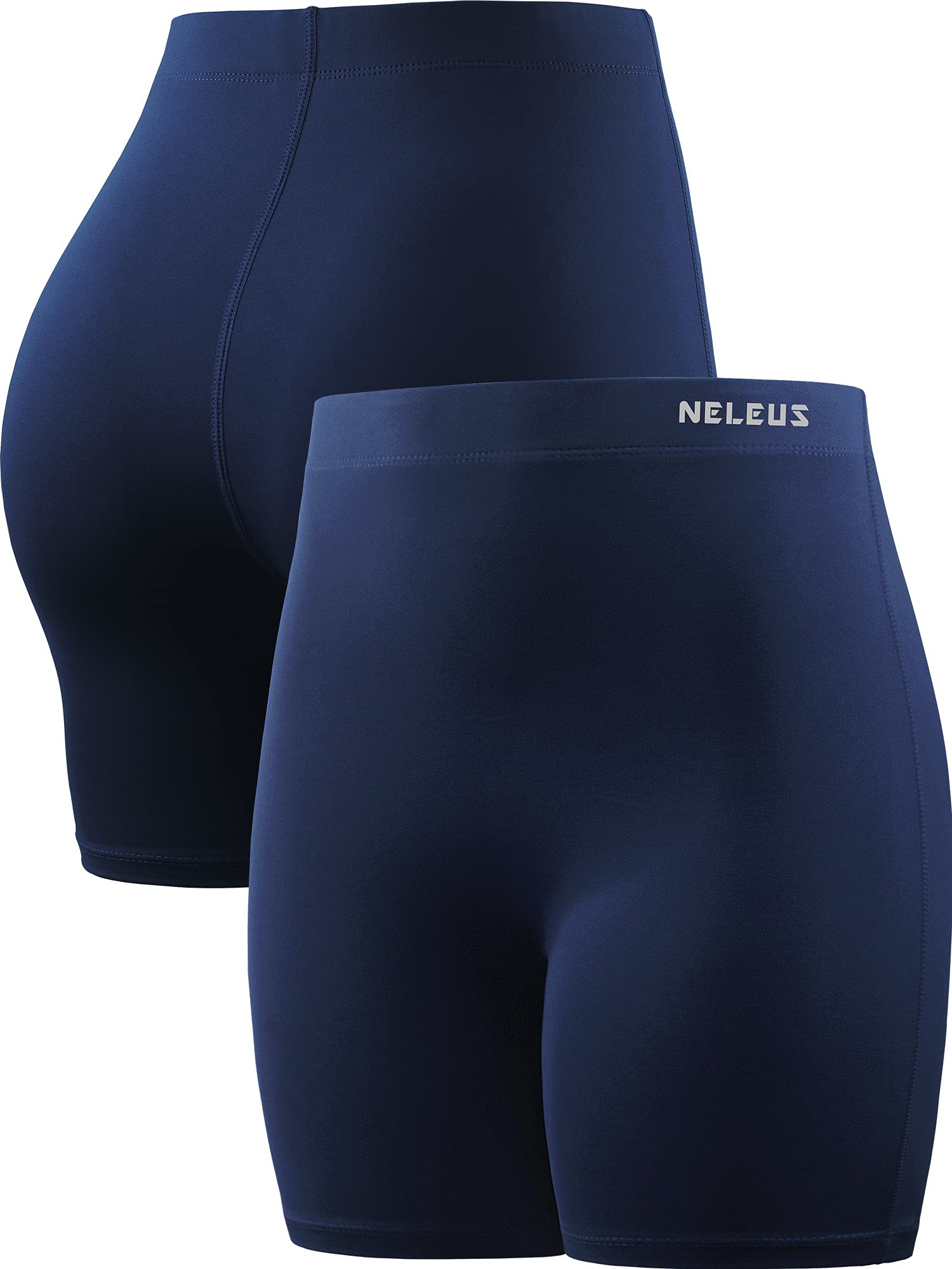 NELEUS Women's High Waist Biker Shorts 3 Pack - 3